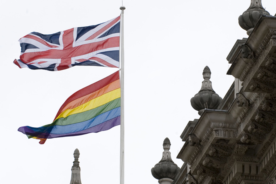Rainbow Flag To Be Flown On Whitehall For First Same Sex Weddings Gov Uk