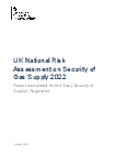 UK national risk assessment on security of gas supply 2022 - GOV.UK