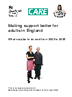 Adult social care system reform: next steps to put People at the Heart ...