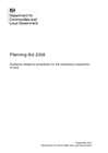 planning act 2008 guidance compulsory acquisition