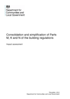Consolidation And Simplification Of Parts M K And N Of The Building Regulations Gov Uk Consolidation And Simplification Of Parts M K And N Of The Building Regulations Gov Uk