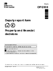 Deputy annual report forms: accounting for your actions ...