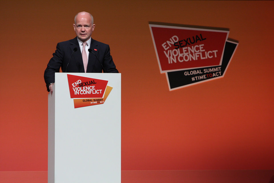 Foreign Secretary closes Global Summit to End Sexual Violence in Conflict' within