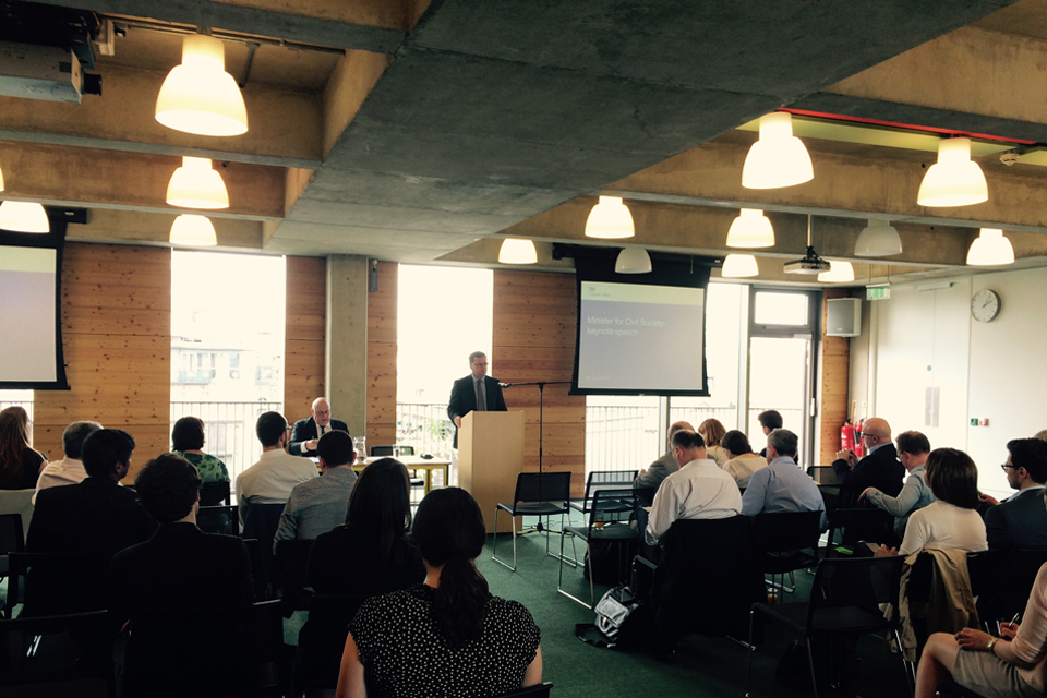 Rob Wilson speaking on building civil society together.