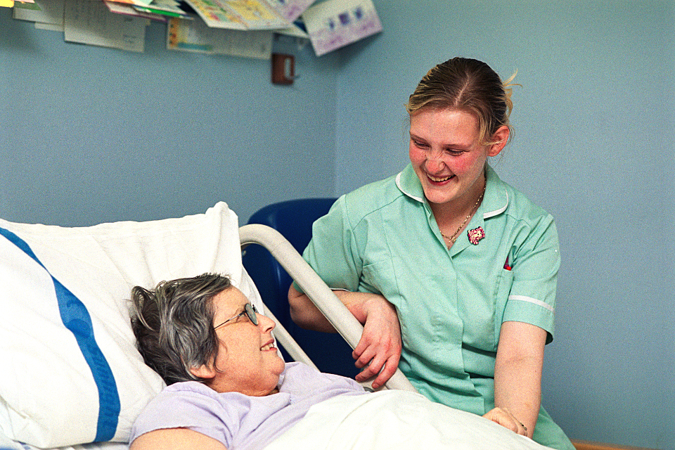 Picture of nurse and patient