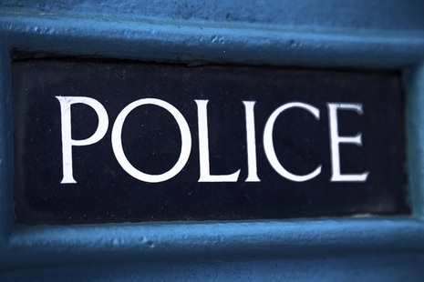 Police sign