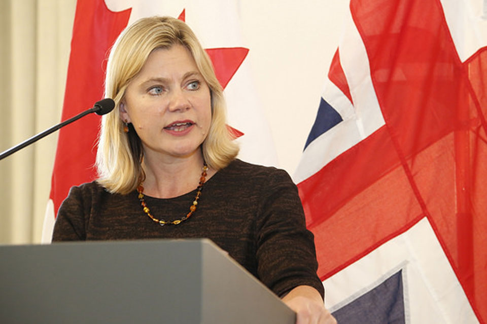 International Development Secretary, Justine Greening