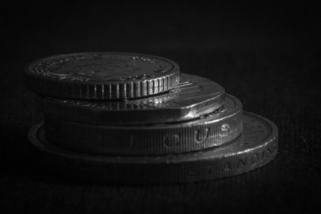 A stack of coins