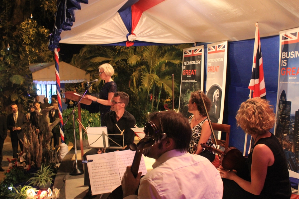 British High Commissioner at Queen's Birthday celebration