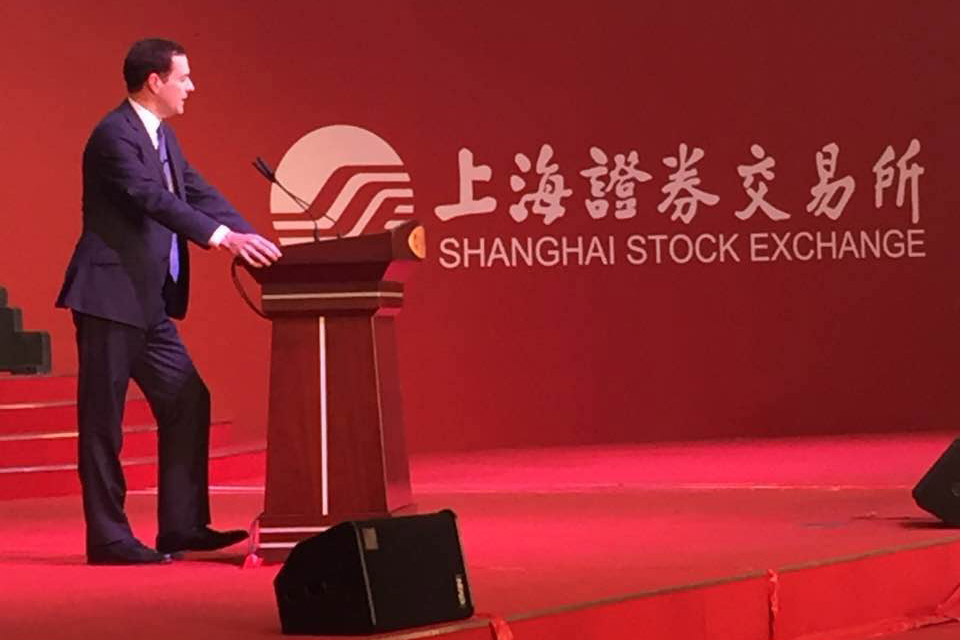 Chancellor gives his speech.