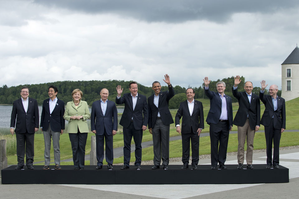 #G8 leaders at the Summit in Northern Ireland
