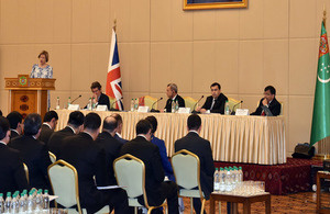 Turkmenistan UK Trade & Industry Council meeting and celebration of Her Majesty's 90th Birthday in Ashgabat
