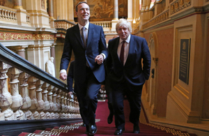 Boris Johnson, Foreign Secretary, with Simon MacDonald