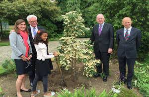 The tree planting ceremony