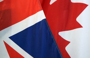 Canada UK flags