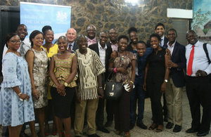 British High Commissioner Guy Warrington, Chevening candidates and alumni