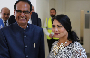 Shivraj Singh Chouhan and Priti Patel