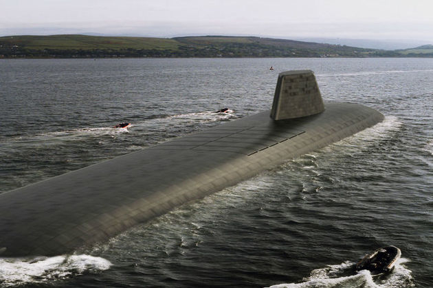 Impression of how the UK’s new nuclear submarines may look. Crown copyright.