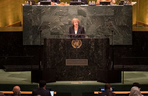 Theresa May at UNGA