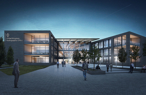 Planned UKHO Office at night