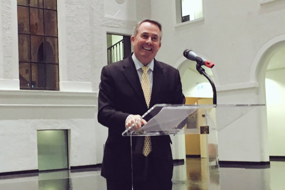 International Trade Secretary Liam Fox at the WTO