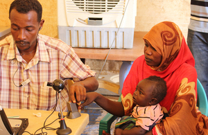 A beneficiary is biometrically registered onto the programme using finger prints. This minimises the risk of double counting or of people who are not targeted by the programme from accessing assistance. Picture: WFP