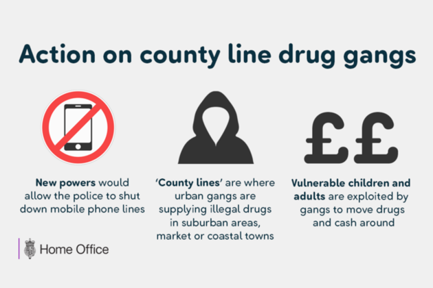 County line drugs gangs graphic