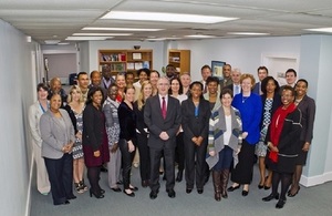 HE Governor John Rankin with Participants of the Communications in a Crisis Workshop.