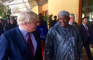 FS Boris Johnson in Gambia