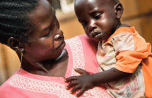 A mother and her malnourished child at a hospital in Juba, South Sudan. Picture: Albert Gonzalez Farran/UNICEF