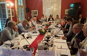 HR Conference participants at British Residence in Uruguay