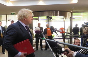 Foreign Secretary Boris Johnson