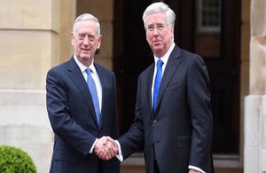 Defence Secretary Michael Fallon and US Secretary of Defense James Mattis