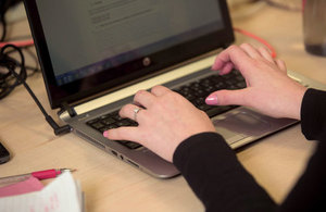 Person checking their ratable value online