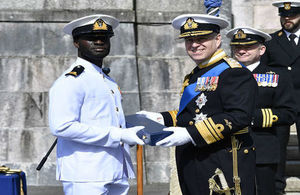 SLt. George Acquah of the Ghana Navy