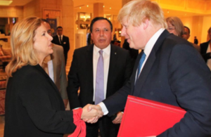 Foreign Secretary Boris Johnson and Tunisian Ministers of Tourism and Foreign Affairs