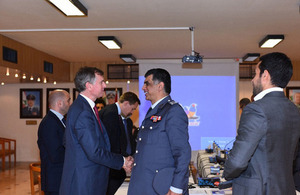 Ambassador Shorter with Major Gen Imad Osman