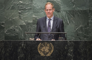 Matthew Rycroft in UN General Assembly