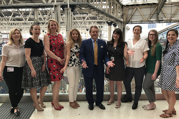 John Hayes and female engineers.