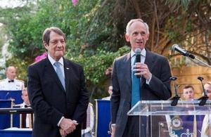 High Commissioner Matthew Kidd and H.E. President of the Republic of Cyprus, Nicos Anastasiades