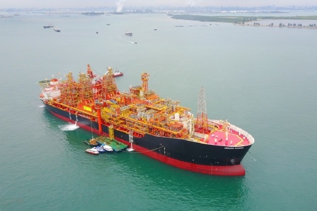 The Kraken 'floating production storage and offloading' (FPSO) unit