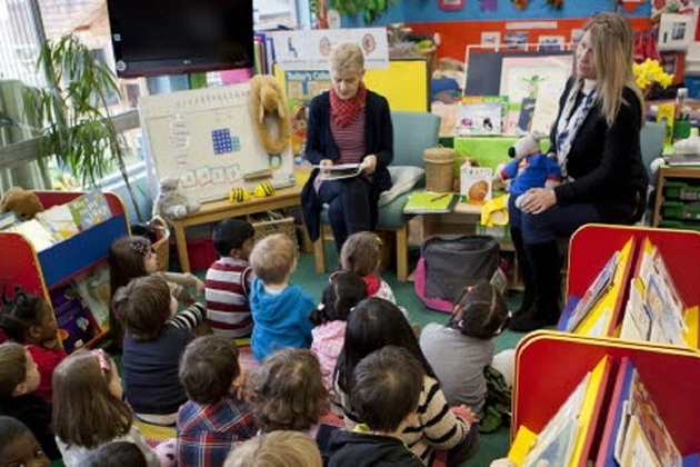 Story time for early years pupils