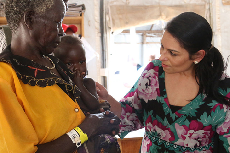 Priti Patel in South Sudan