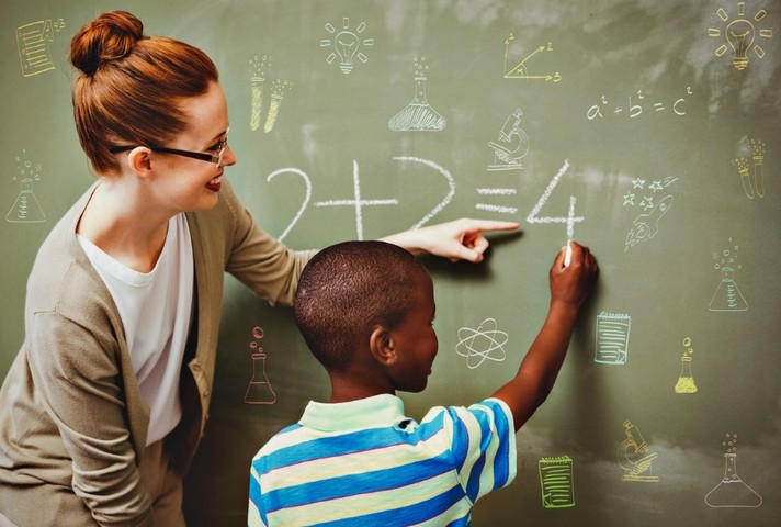 Teacher and student