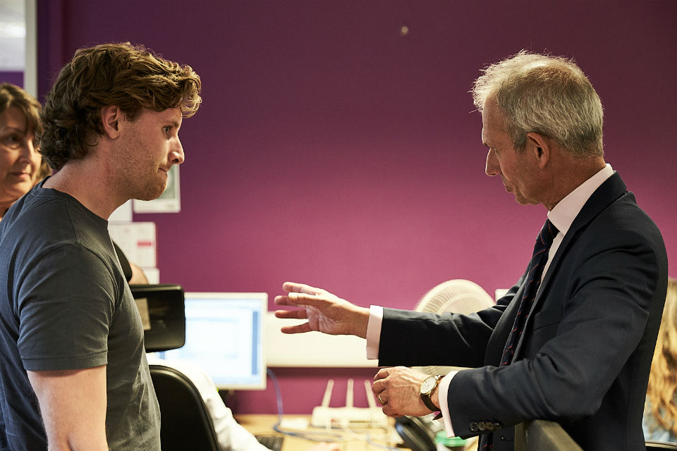 Justice Secretary David Lidington meets probation staff