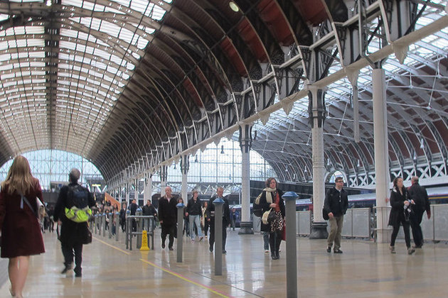 Paddington railway station.