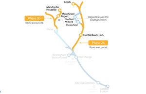 Phase 2b section of route