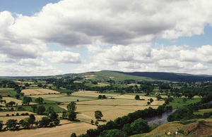 View west from above Mickleton to Lune Moor