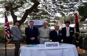 Renewed UK partnership with Japan for demining in Angola