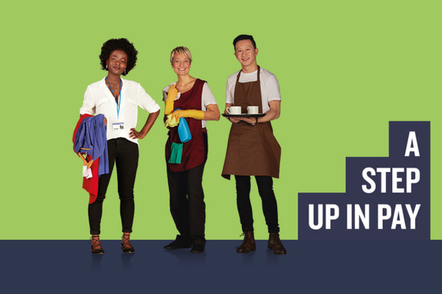 A step up in pay campaign image